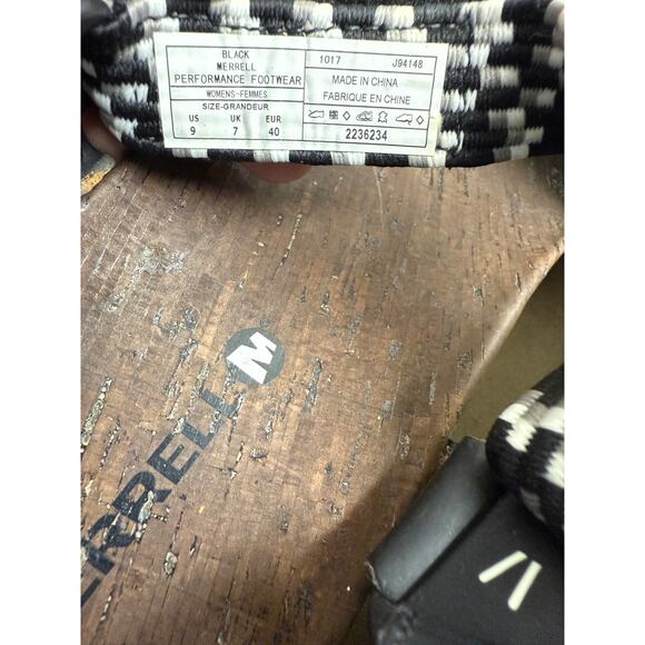 Merrell Around Town Sunvue Woven Slingback Sandal Women 9 M Black J94148 - Picture 7 of 7